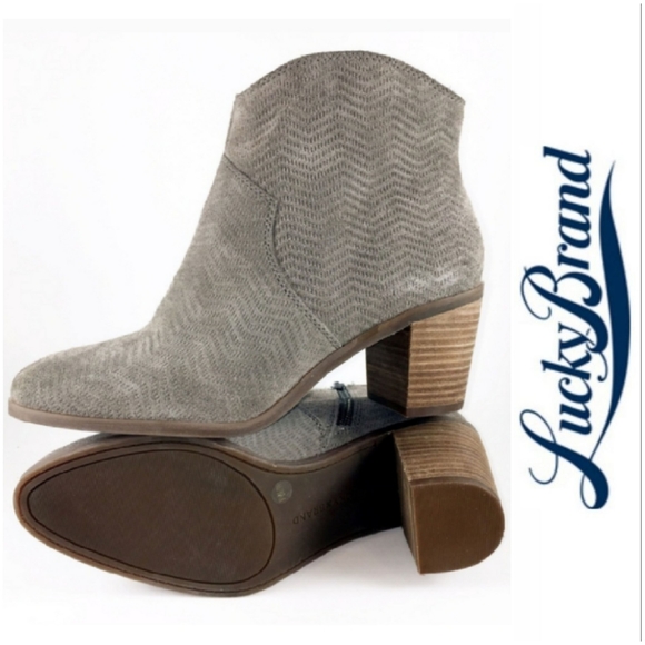 Lucky Brand Shoes - Sassy Lucky Brand Chevron Textured Booties